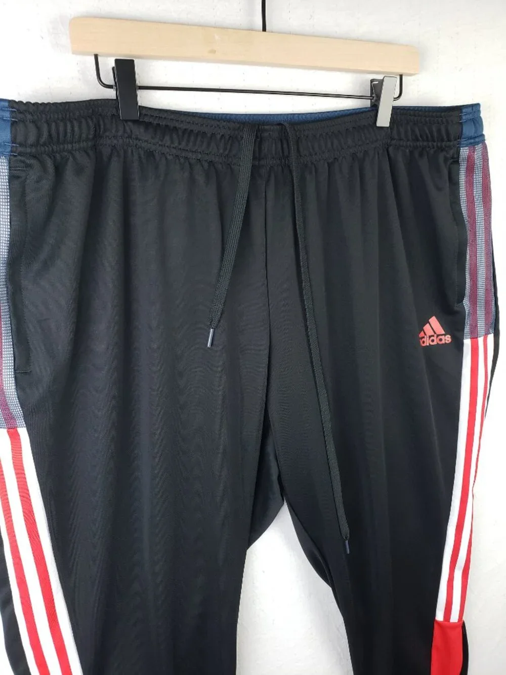 Adidas Track Pants Training Primegreen Men's size 4X Black 3 Stripes Activewear